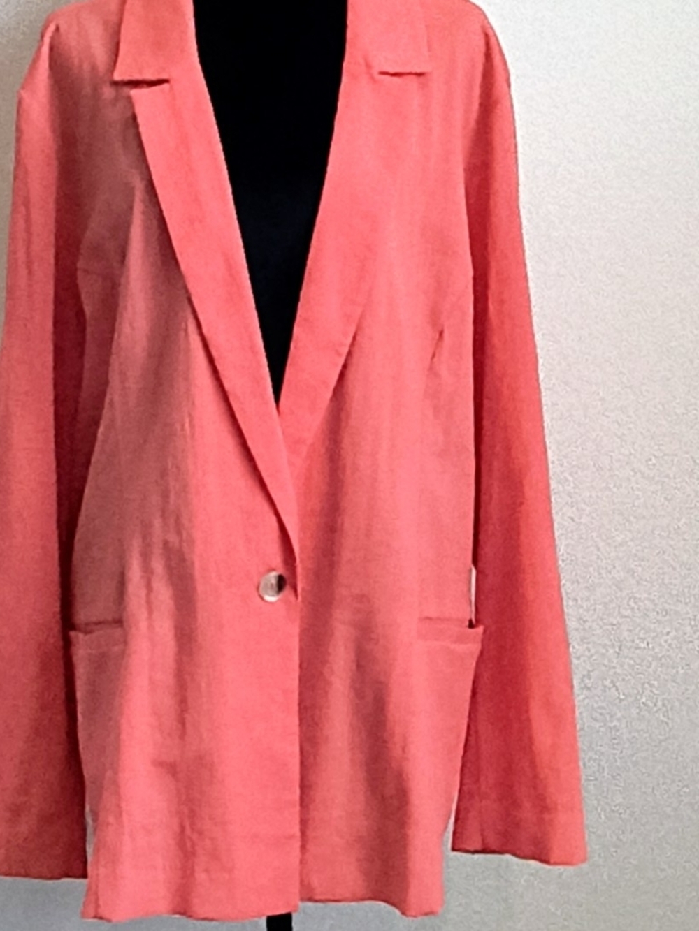 Maurices Coral Single-Button Blazer Size 3X